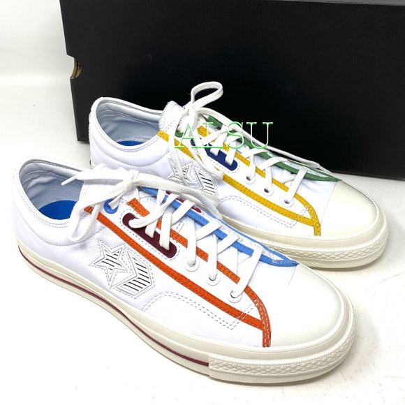 Converse Star Player Leather White Men’s Sneakers - Picture 7 of 10